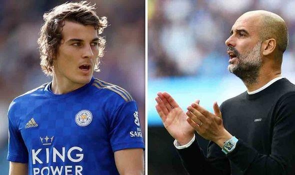 Man City nham trung ve cua Leicester de thay Laporte hinh anh