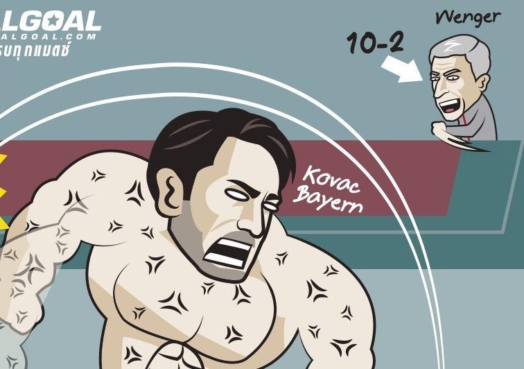 Biem hoa HLV Wenger cuoi tuoi khi Bayern vui dap Tottenham hinh anh