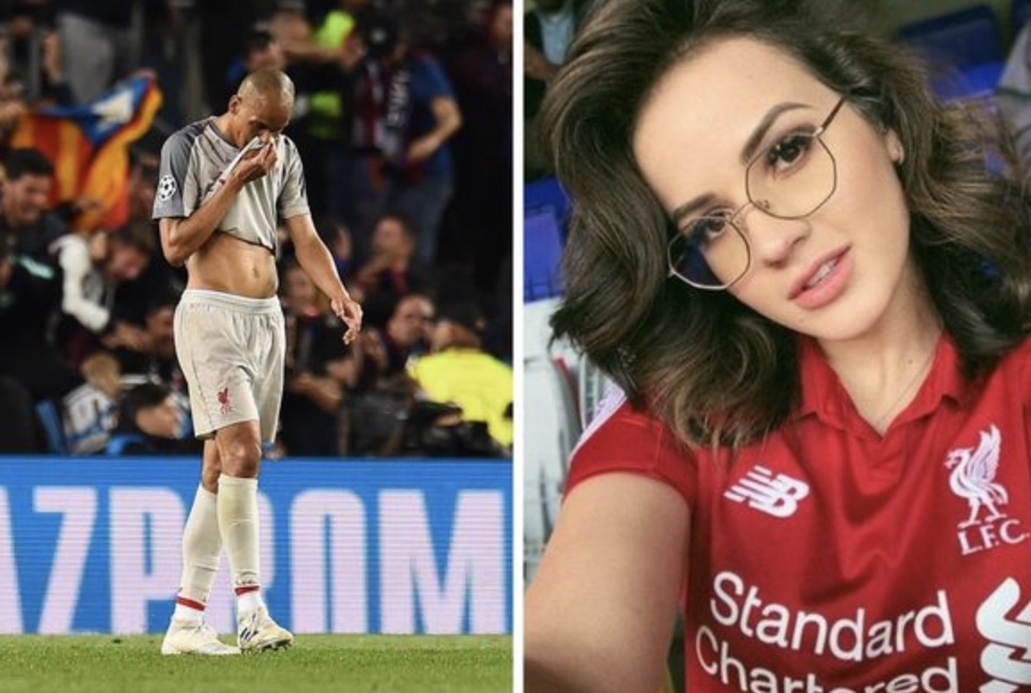 Fabinho chiu thua co vo xinh dep trong cuoc thi sut bong hinh anh