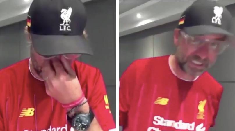 HLV Klopp bo do man phong van vi xuc dong hinh anh