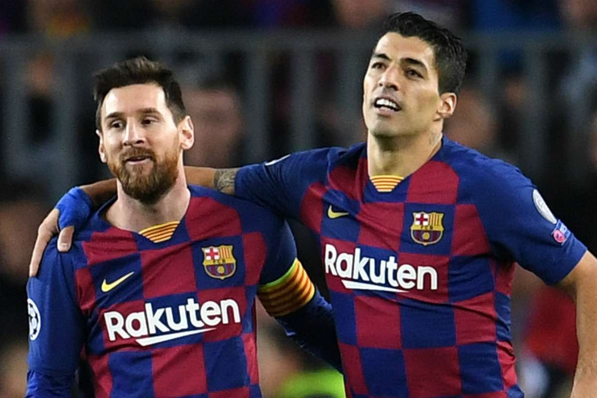 Messi, Suarez cung di an toi hinh anh