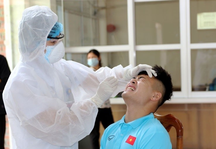 U22 Viet Nam duoc lay mau xet nghiem hinh anh