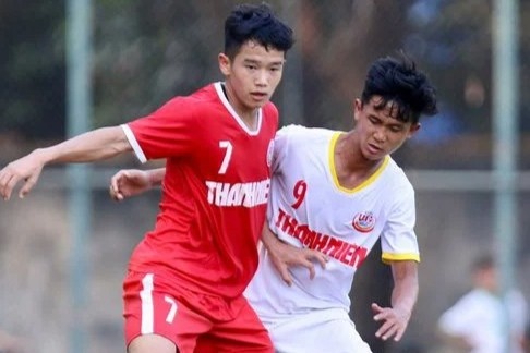 U19 HAGL cham tran Ha Noi o vong loai U19 Quoc gia 2022 hinh anh