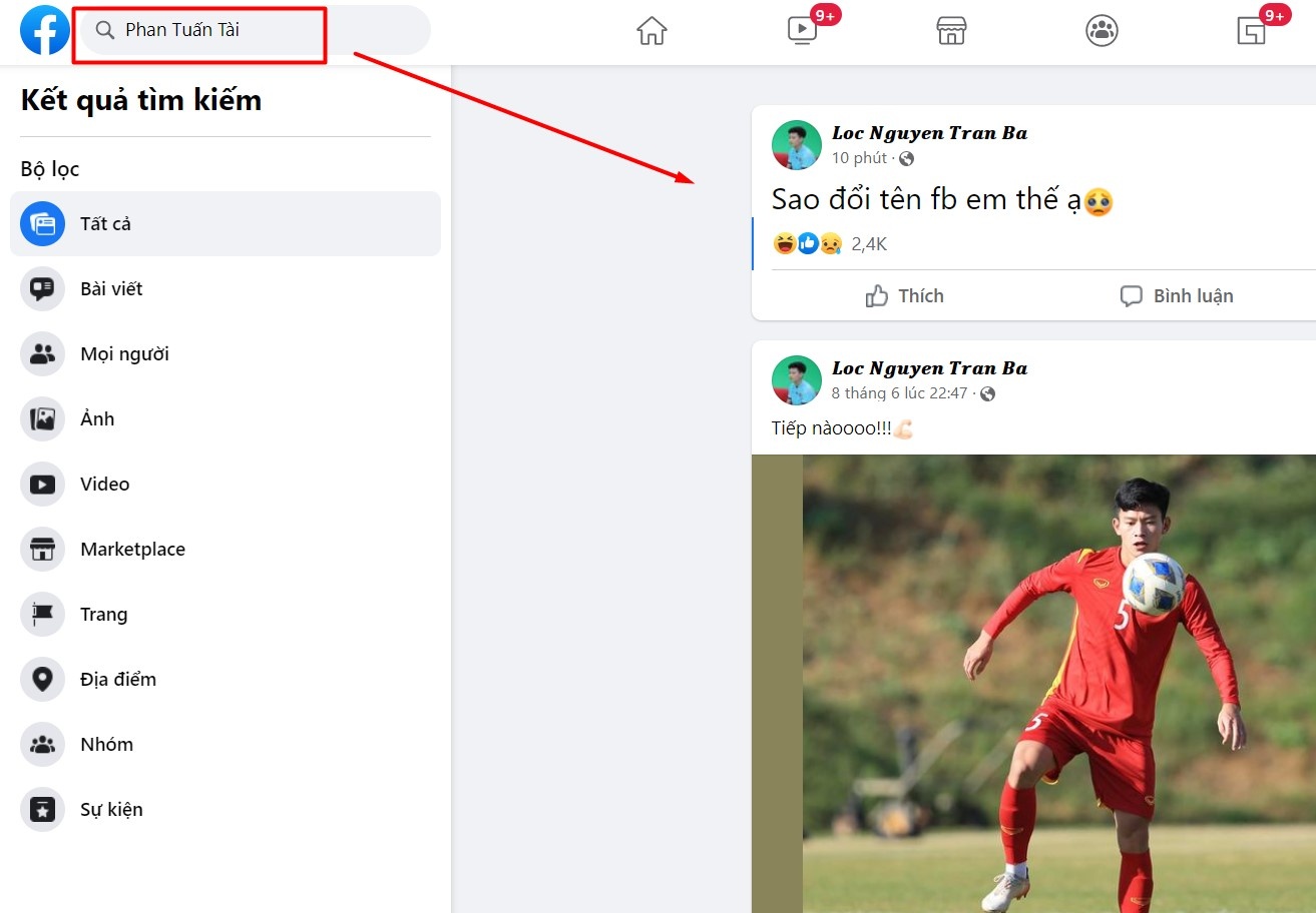 tuan tai,  manh dung bi doi ten facebook anh 1