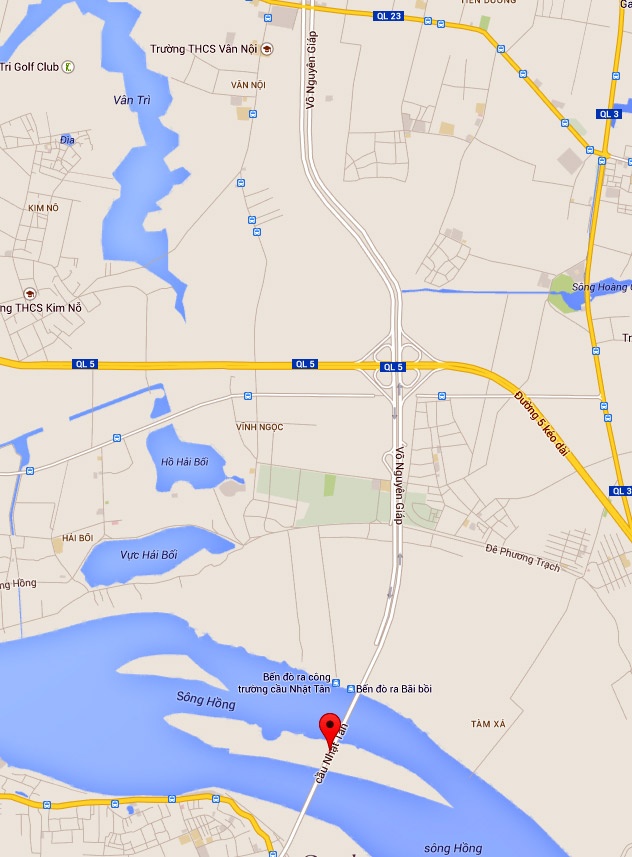 Một đoạn đường Võ Nguyên Giáp ở Hà Nội.