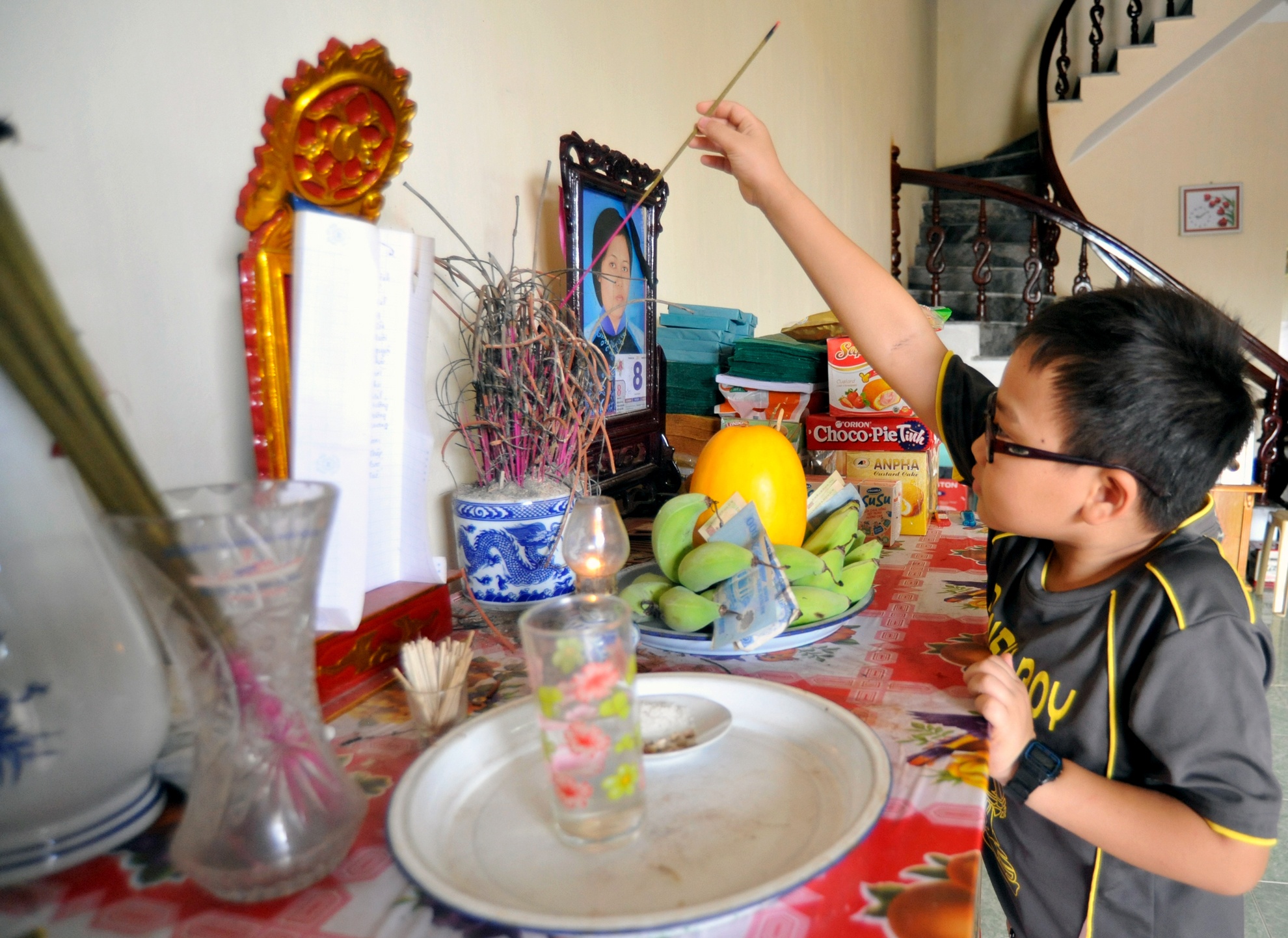 Gia canh buon cua mot gia dinh kiem ngu Hoang Sa hinh anh