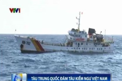 Tau Trung Quoc chu dong dam tau Kiem Ngu Viet Nam hinh anh