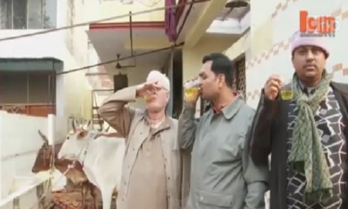 Chua benh bang cach uong nuoc tieu bo hinh anh