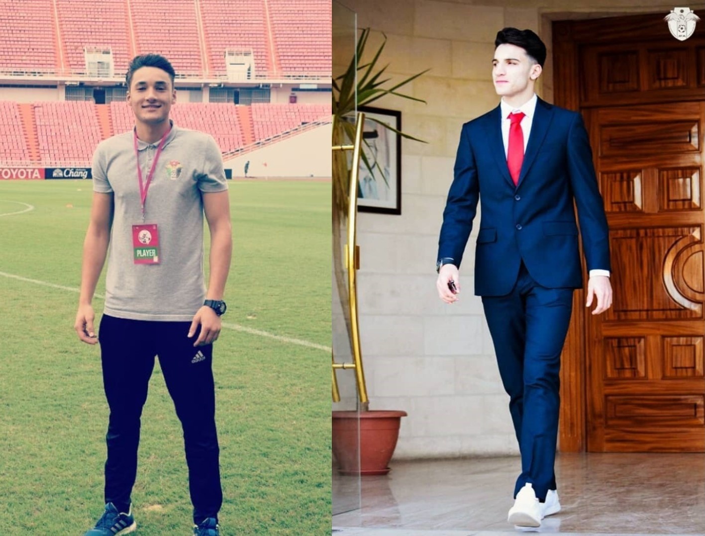 Hai cau thu trai dep cua U23 Jordan duoc dan mang chu y hinh anh