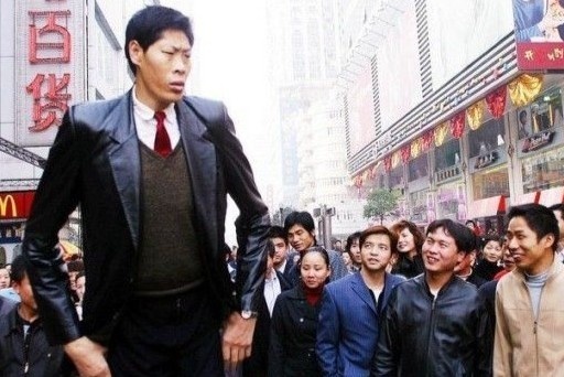 Nguoi TQ bi goi la 'sinh vat ky la' vi chieu cao 2,42 m hinh anh