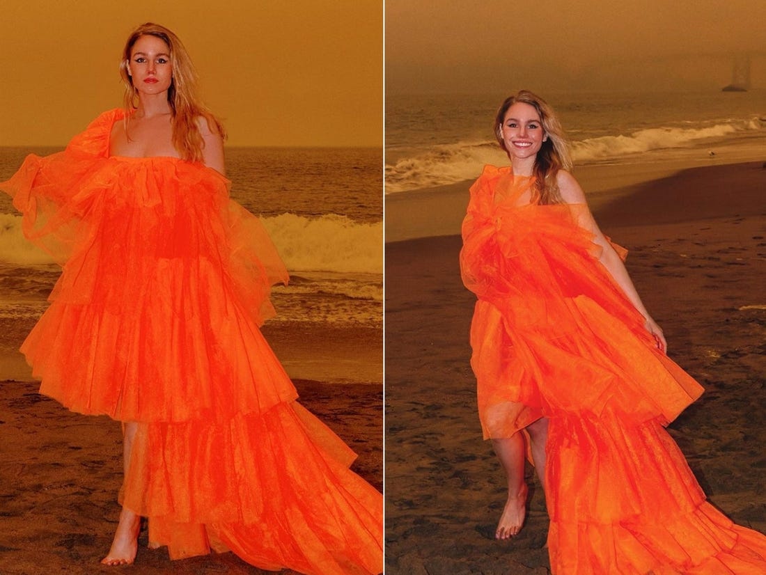 nu blogger chup anh truoc dam chay rung anh 1