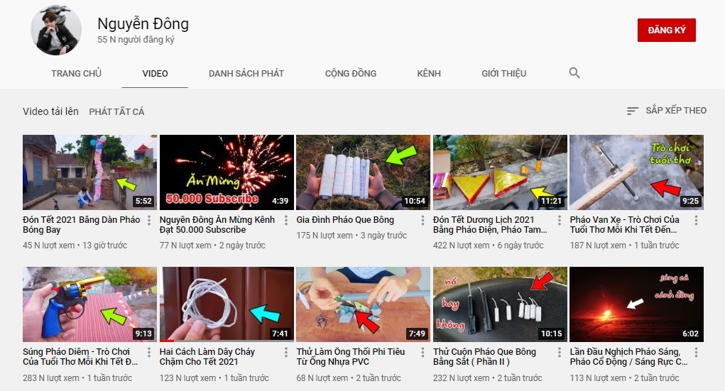 video huong dan lam phao tran lan tren YouTube anh 1