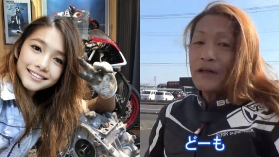 'Hot girl biker' Nhat lo mat va gioi tinh that hinh anh