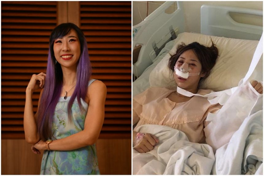 cô gái singapore suýt bị bạn trai giết.  ảnh 1 co gai singapore suyt bi ban trai giet. anh 1