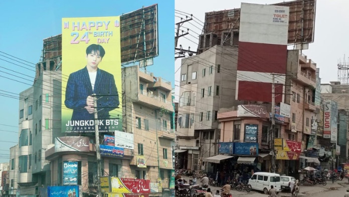 Biển quảng cáo in hình Jungkook (BTS) bị dỡ bỏ vì 'cổ xúy đồng tính'  ảnh 1 Bien quang cao in hinh Jungkook (BTS) bi do bo vi 'co xuy dong tinh' anh 1