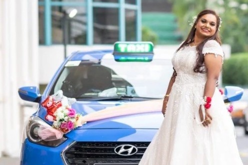 Co gai Singapore ruoc dau bang xe taxi cua cha hinh anh