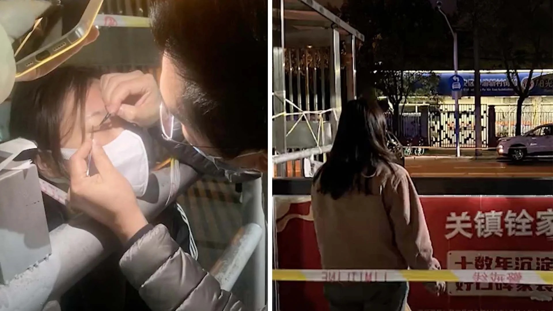 Co gai  Thuong Hai cat chi phau thuat tai cong nha anh 1