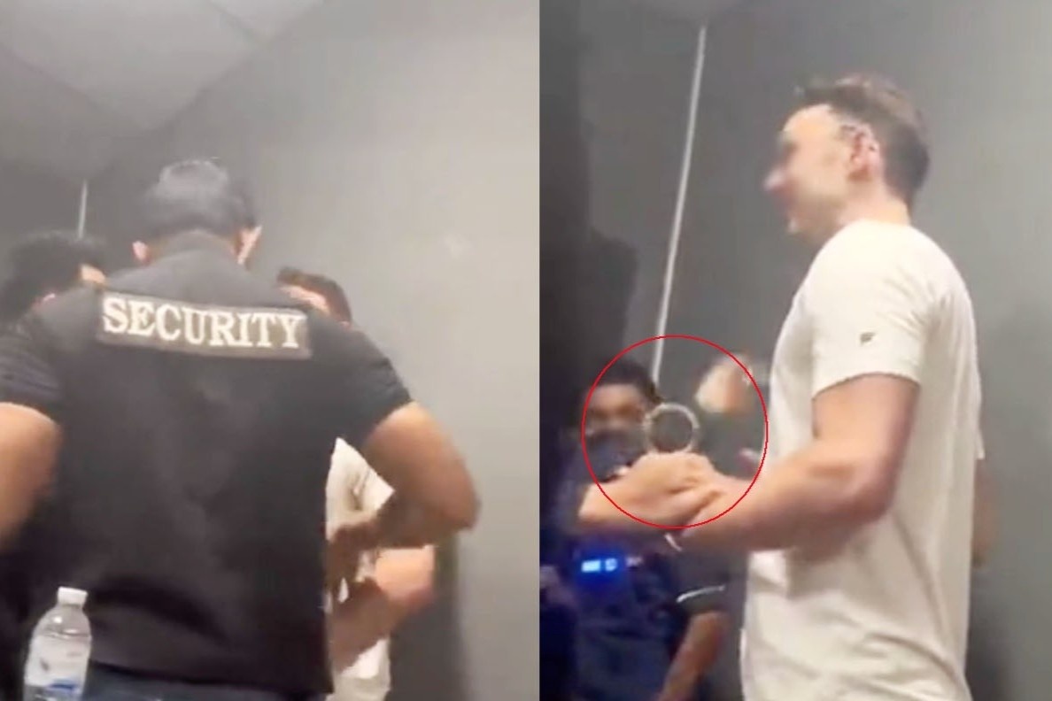 Du khach Bangkok bi tat vi nghi an cap chai nuoc hinh anh