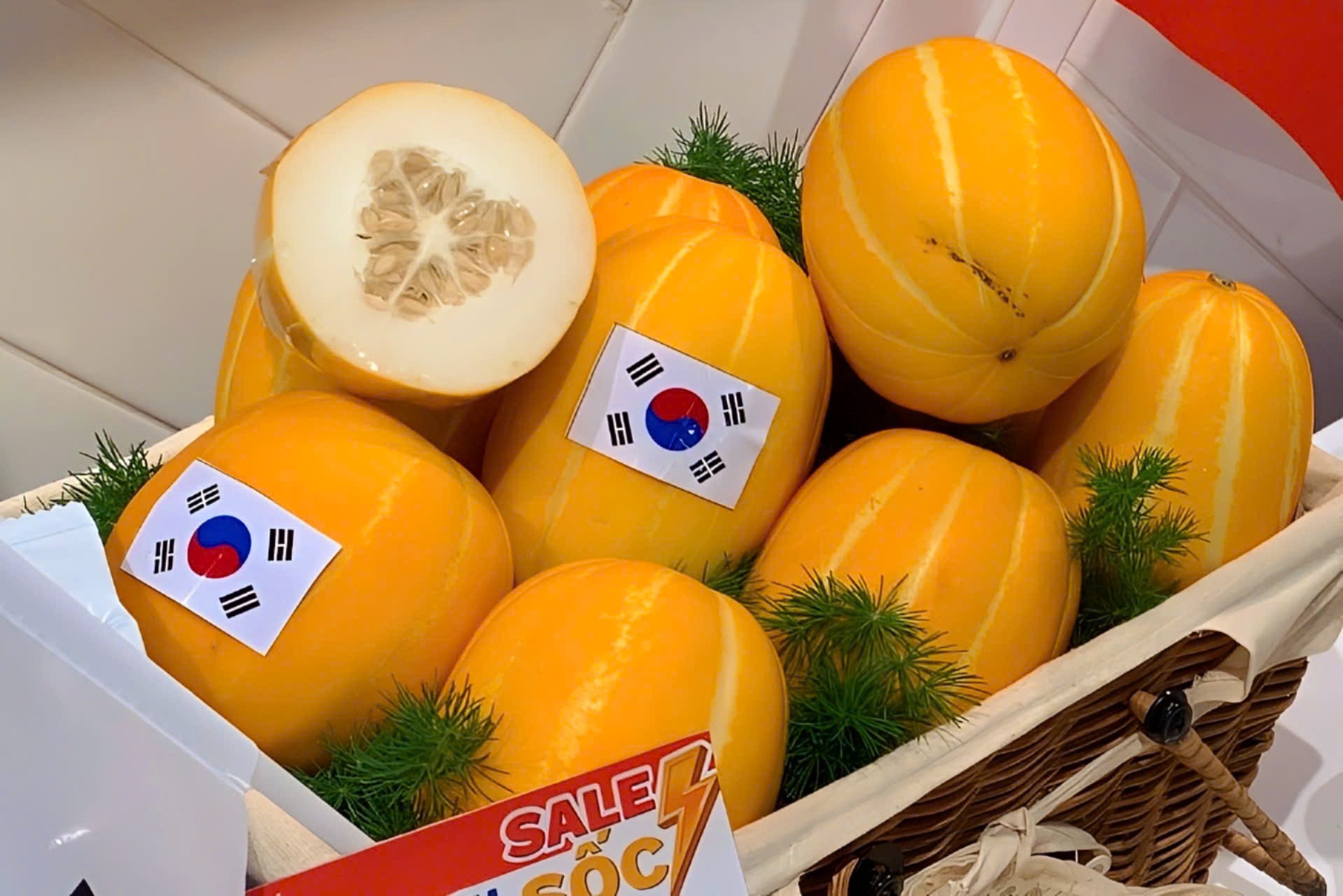 Dua le Han Quoc lan dau duoc nhap khau chinh ngach ve Viet Nam hinh anh