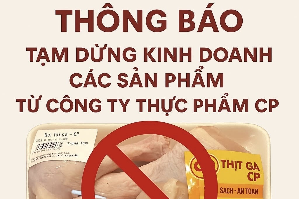 Mot so cua hang thong bao ngung ban san pham C.P. hinh anh