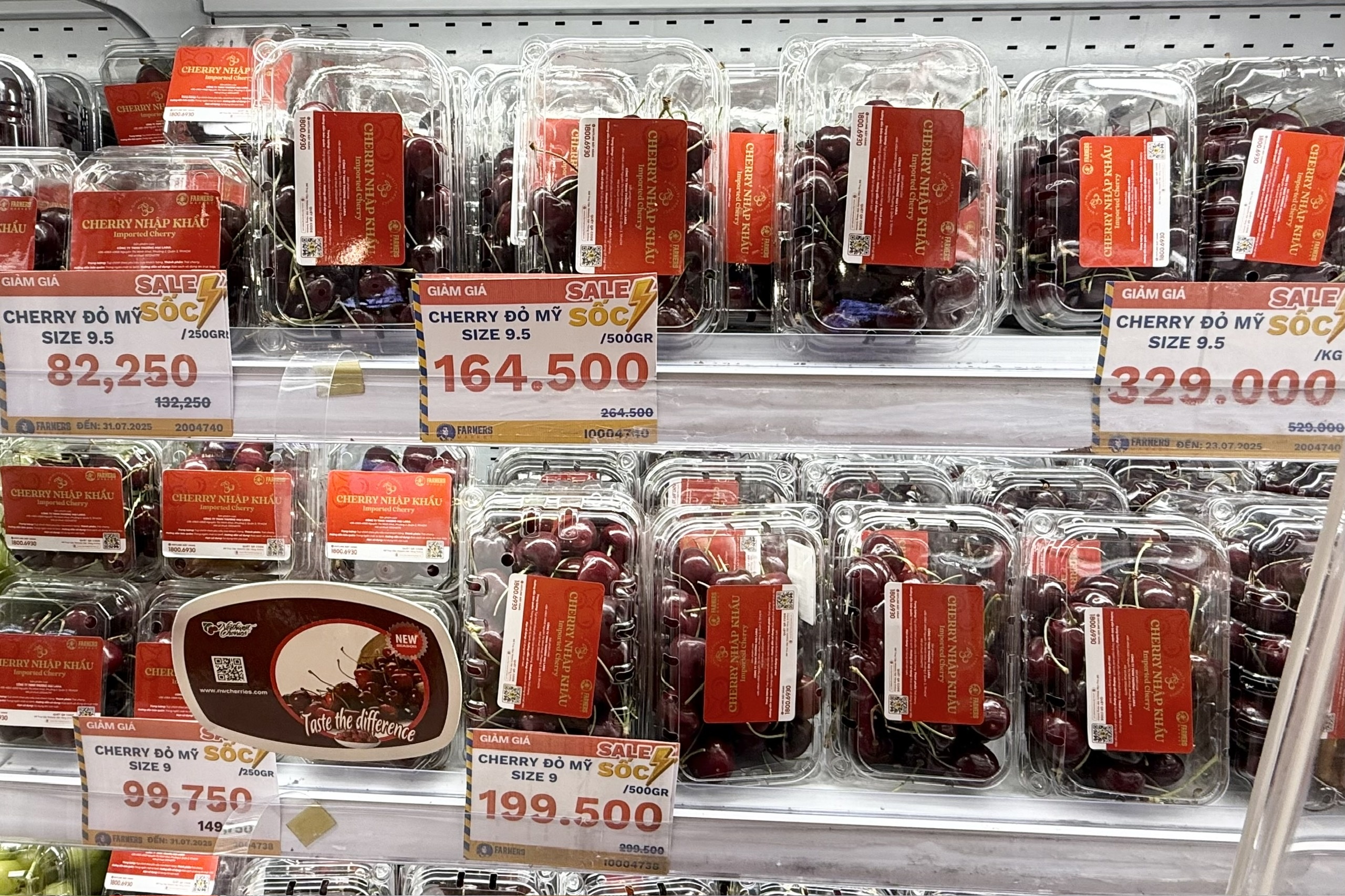 Cherry nhap My ve Viet Nam gia re bat ngo hinh anh