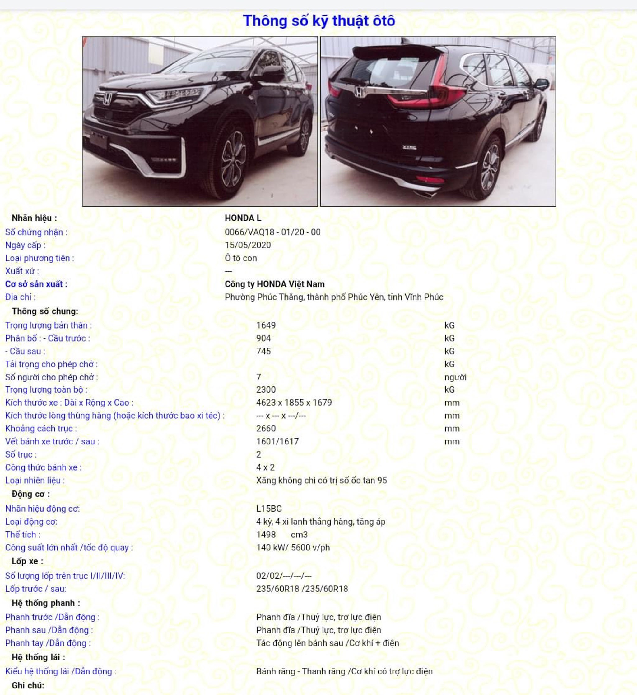 Honda CR-V moi lap rap tai Viet Nam anh 1