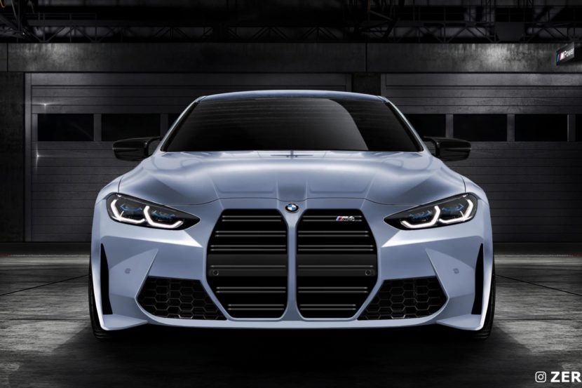 BMW M4 2021 lộ diện với lưới tản nhiệt khổng lồ ảnh 1 BMW M4 2021 lo dien voi luoi tan nhiet khong lo anh 1
