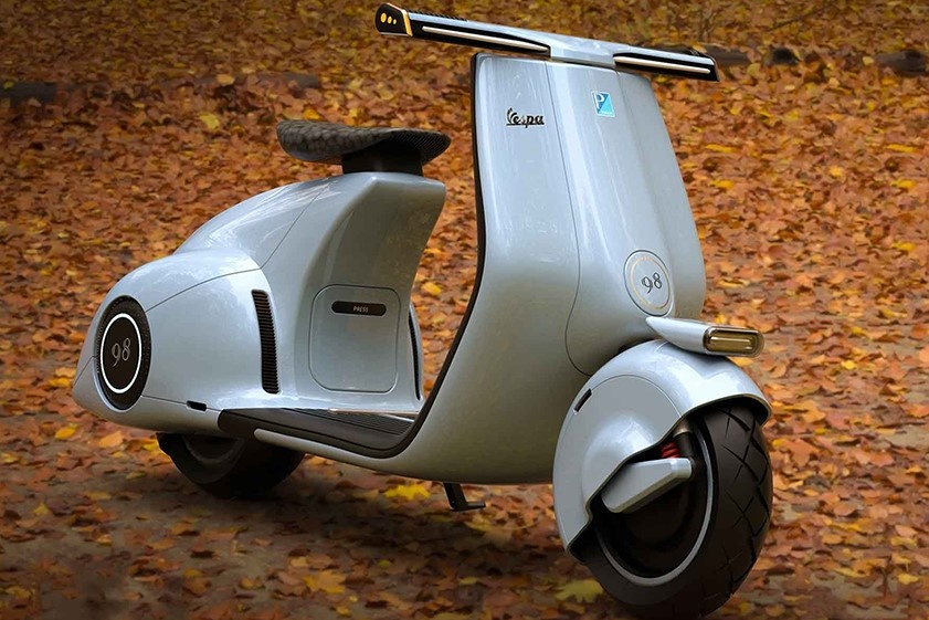 Vespa 98 Concept - xe dien mang thiet ke hoai co hinh anh