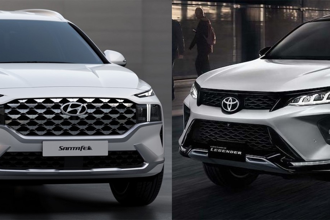 Cuoc dau moi giua Hyundai Santa Fe va Toyota Fortuner Legender hinh anh