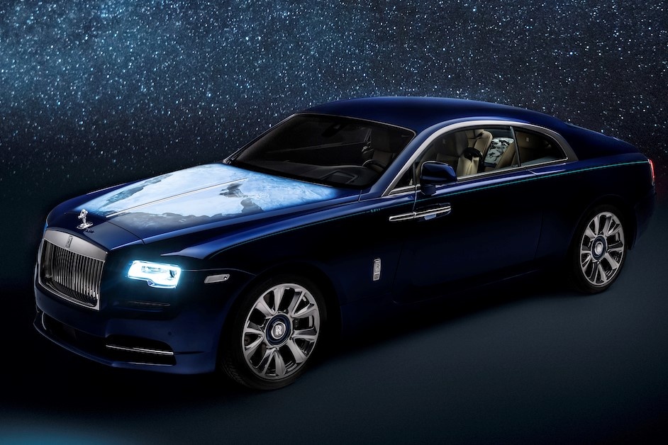 Rolls-Royce Wraith phien ban Trai Dat duoc ra mat hinh anh