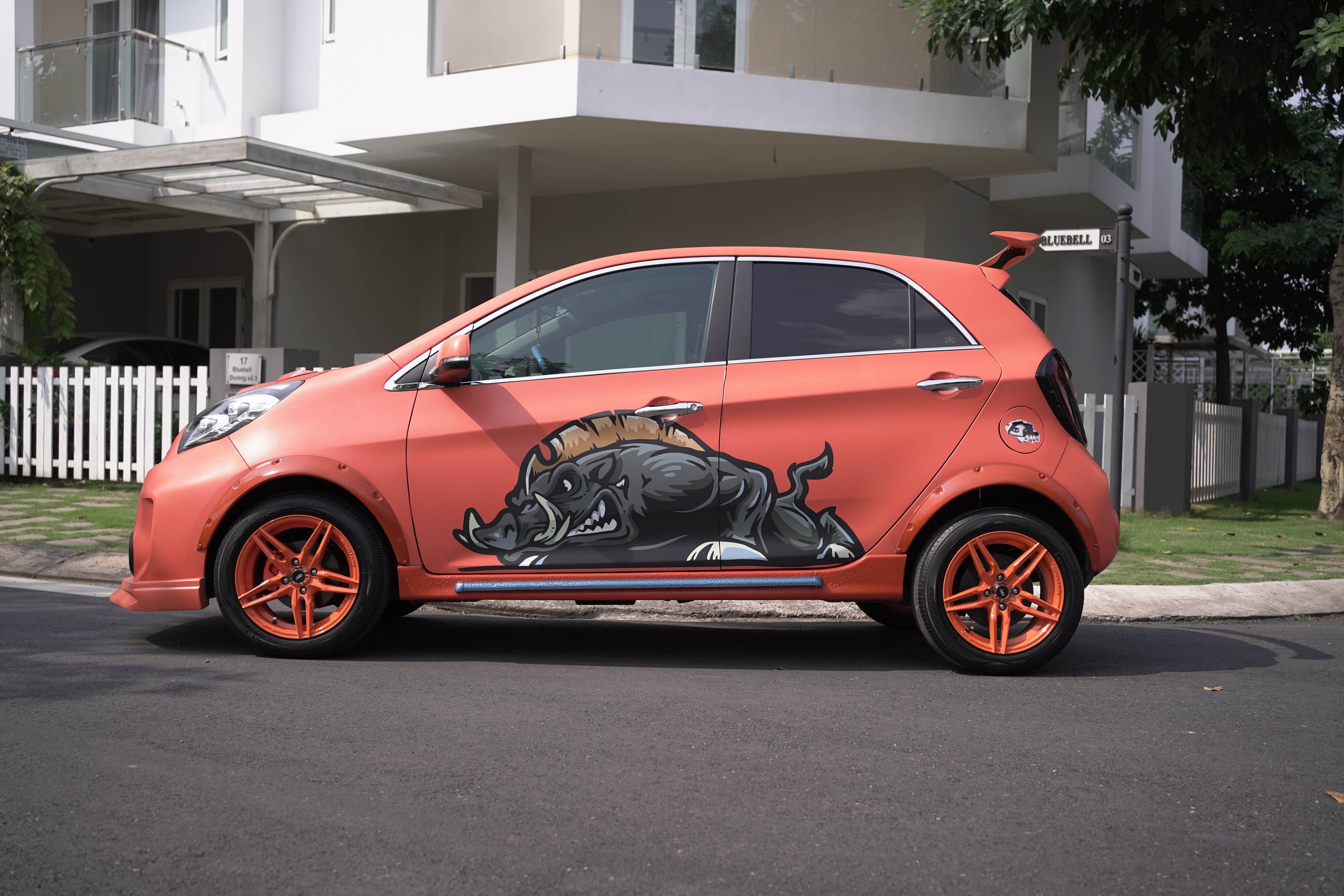 Kia Morning độ thể thao 150 triệu đồng ảnh 6 Kia Morning do the thao 150 trieu dong anh 6