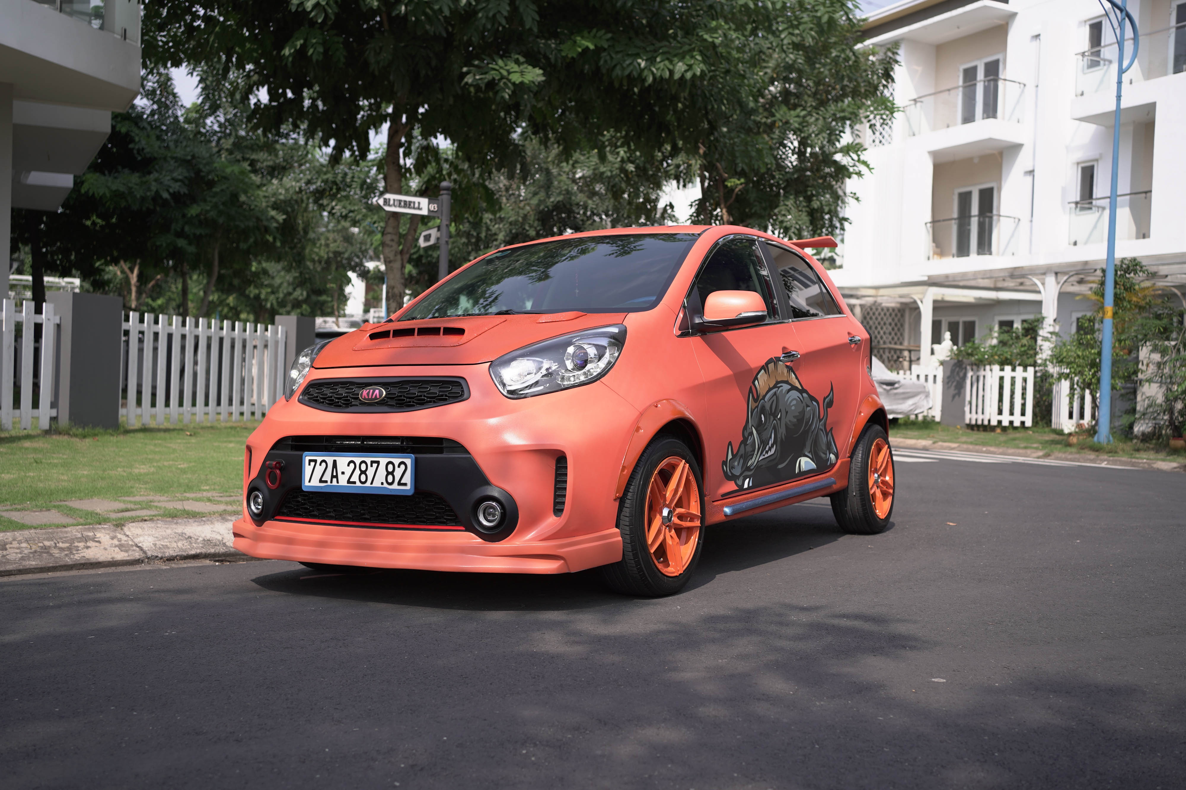 Kia Morning độ thể thao 150 triệu đồng ảnh 2 Kia Morning do the thao 150 trieu dong anh 2