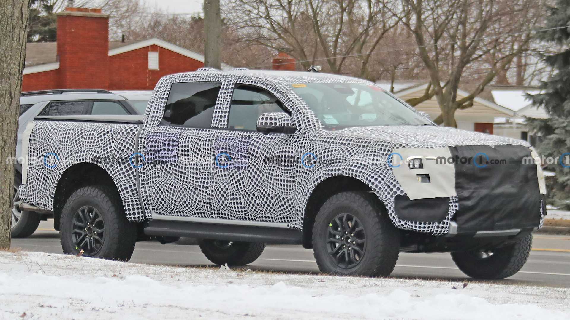 Ford Ranger Raptor thế hệ mới lần đầu bị lộ ảnh chạy thử ảnh 3 Ford Ranger Raptor the he moi lan dau bi lo anh chay thu anh 3