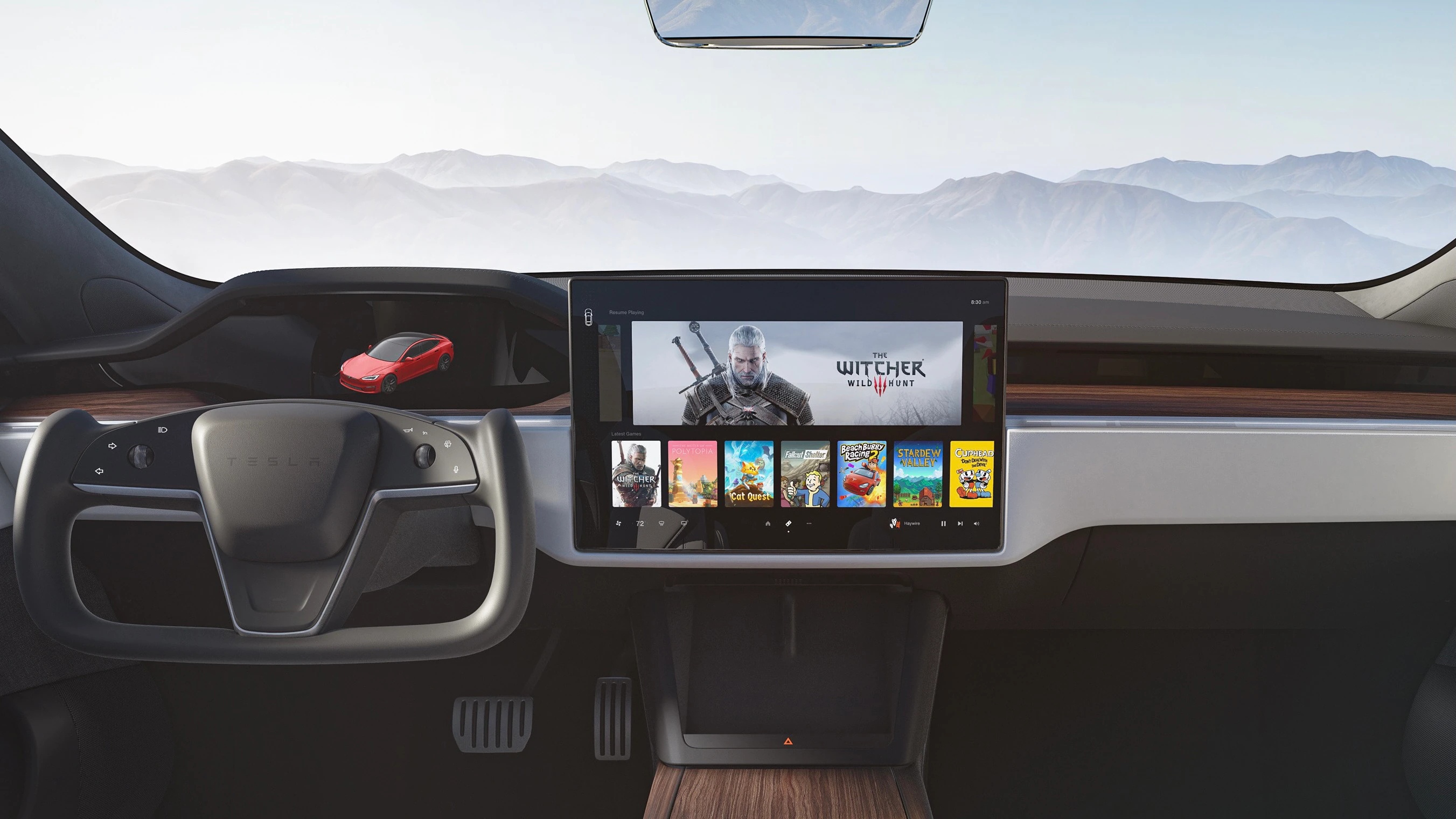 xe Tesla manh ngang PlayStation 5 anh 1