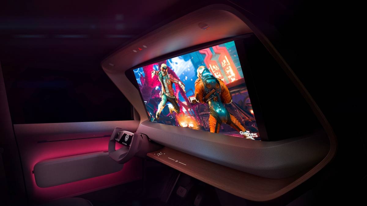 Xe điện Volkswagen có máy chơi game  ảnh 14 Xe dien Volkswagen co may choi game anh 14