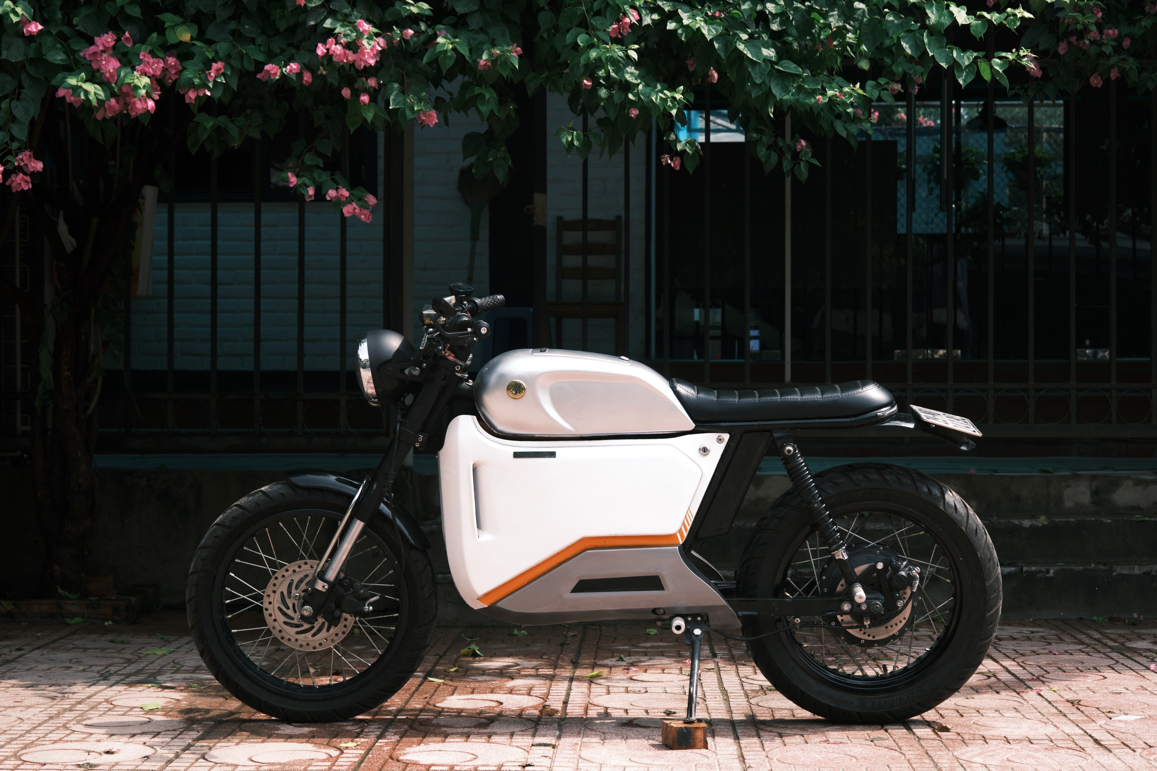 Xe may dien Dat Bike do phong cach tracker hinh anh