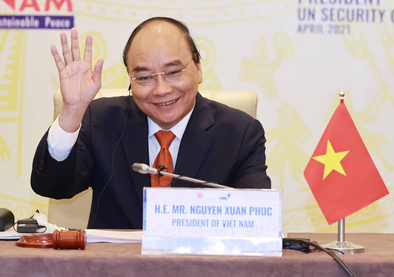 Chu tich nuoc Nguyen Xuan Phuc chu tri hoi nghi cap cao cua HDBA LHQ hinh anh