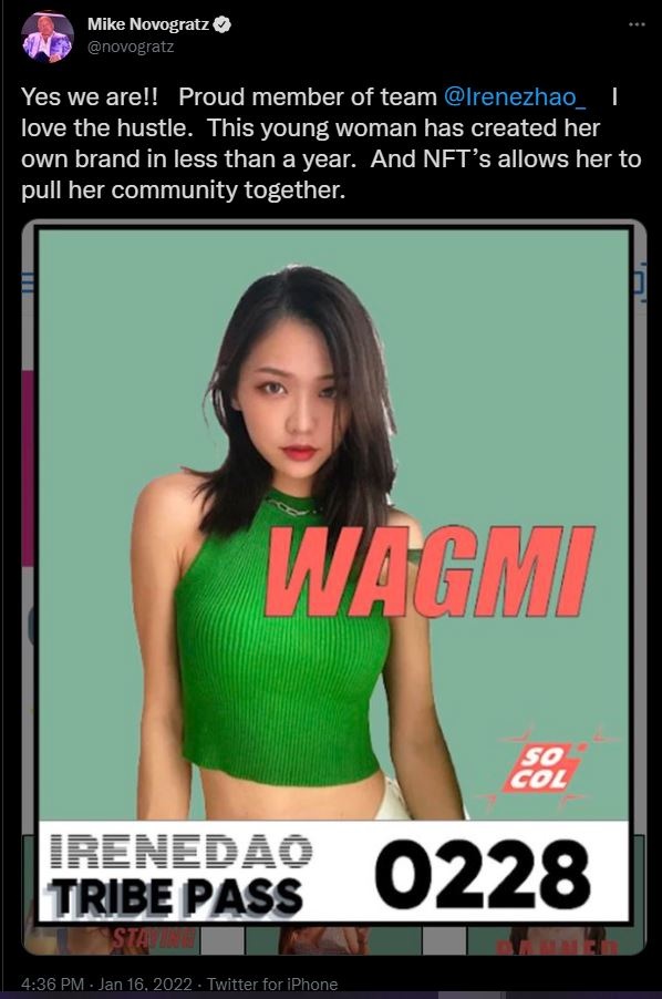 Nguoi mau Instagram phat hanh bo anh NFT tri gia 6, 8 trieu USD anh 2