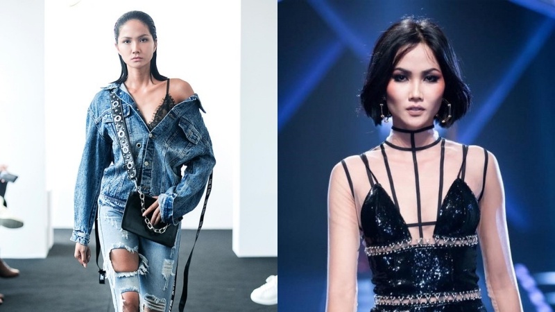 Hoa hau H'Hen Nie trinh dien khi la nguoi mau hinh anh