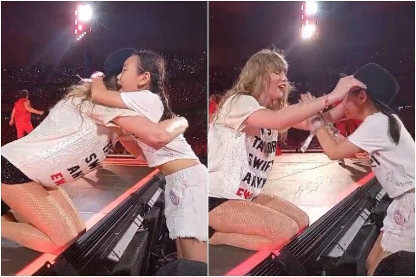 'Cai om cua Taylor Swift co vi man' hinh anh
