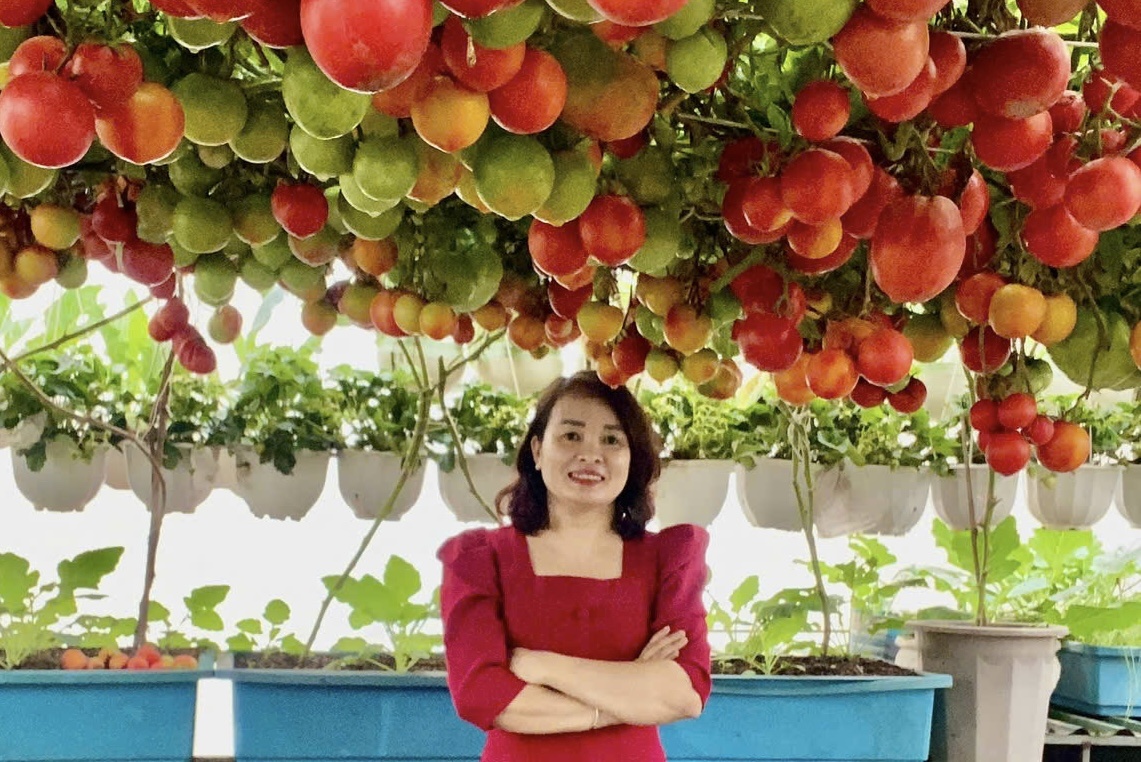 Chi 10 trieu lam vuon san thuong, gia dinh thu ca ta trai moi mua hinh anh