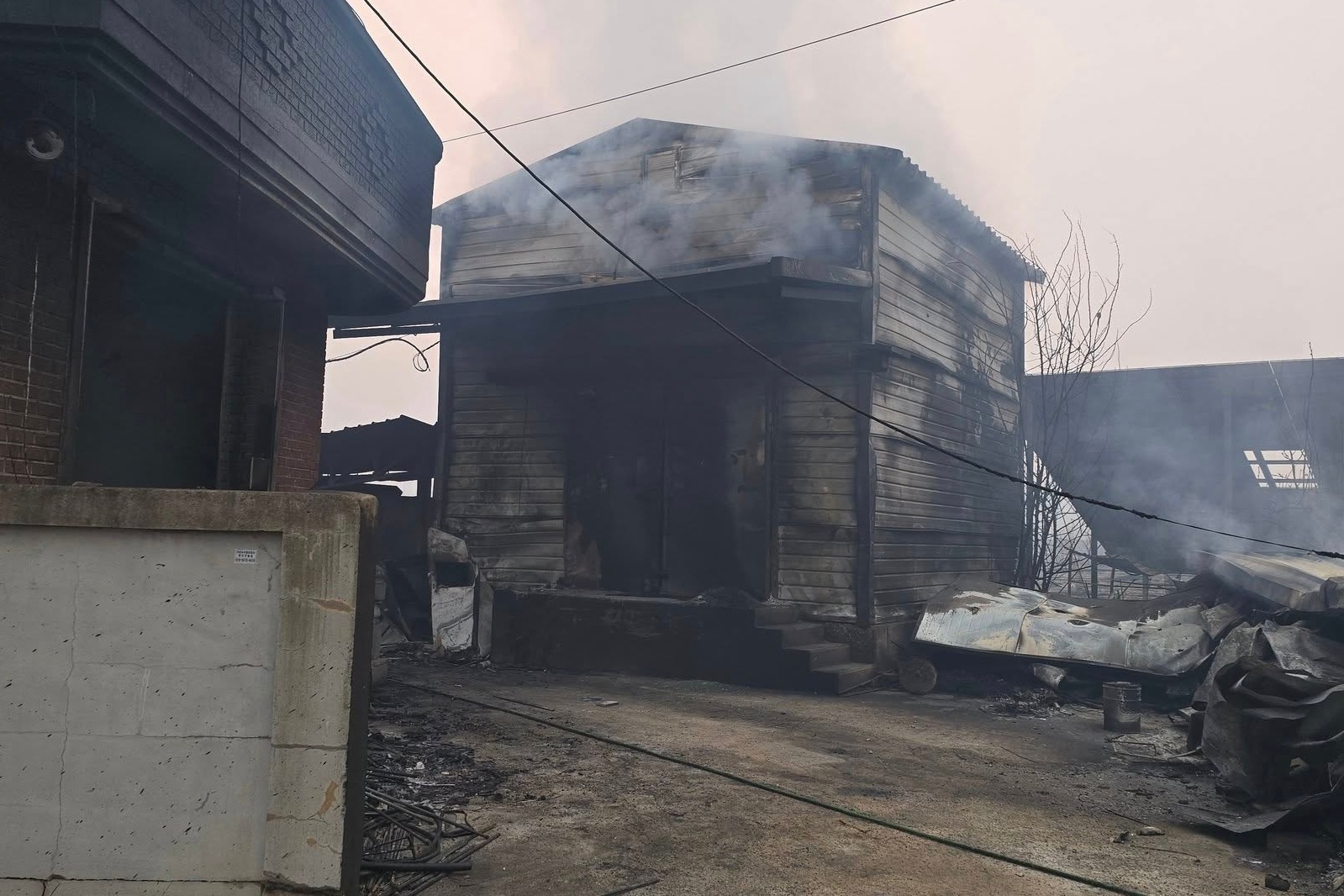 Co dau Viet o Han khoc nuc no, 'chi con lai gia dinh' sau chay rung hinh anh