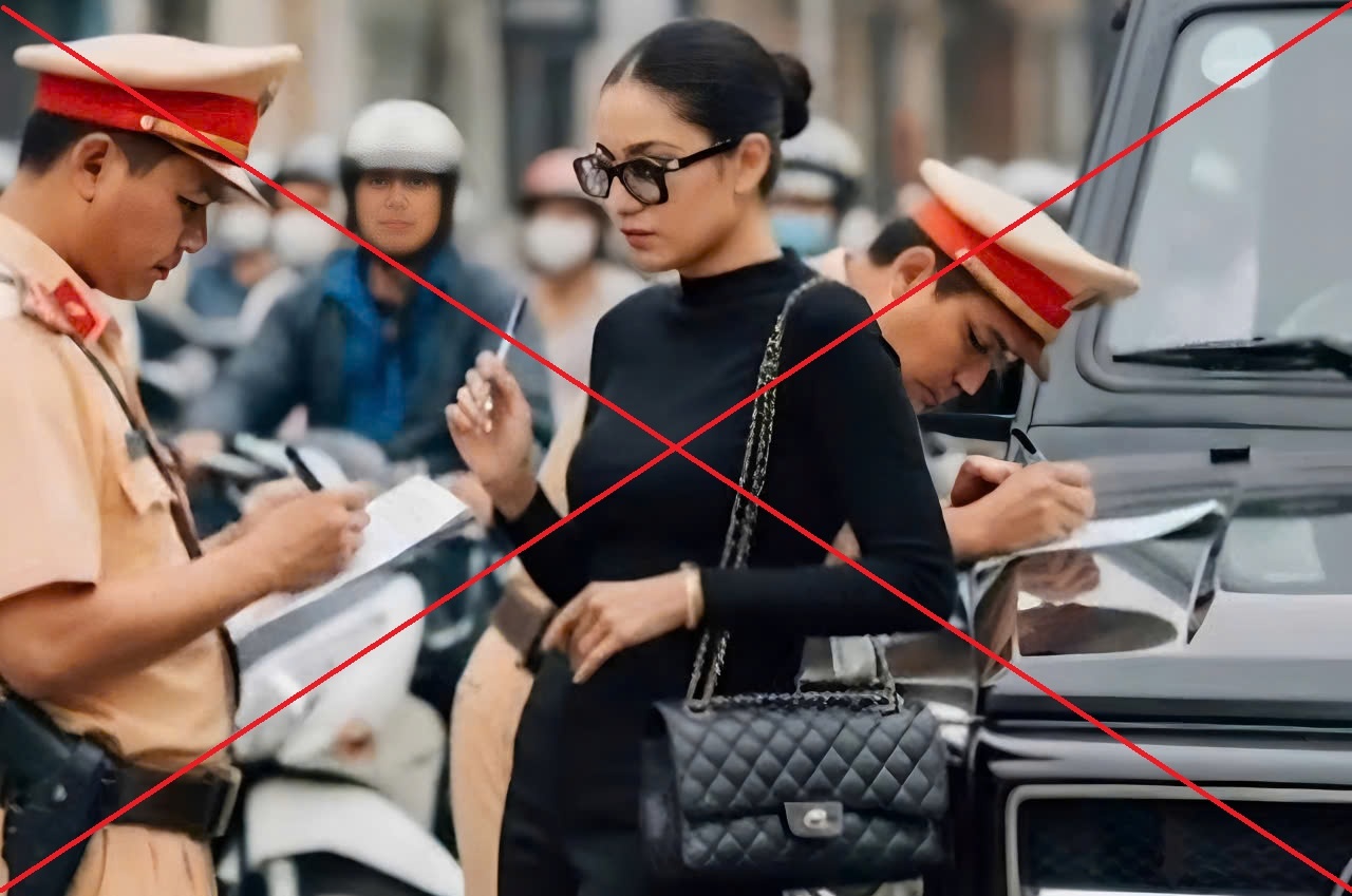 A hau bi chi trich vi du trend 'phu ba, dai gia bi xu phat giao thong' hinh anh