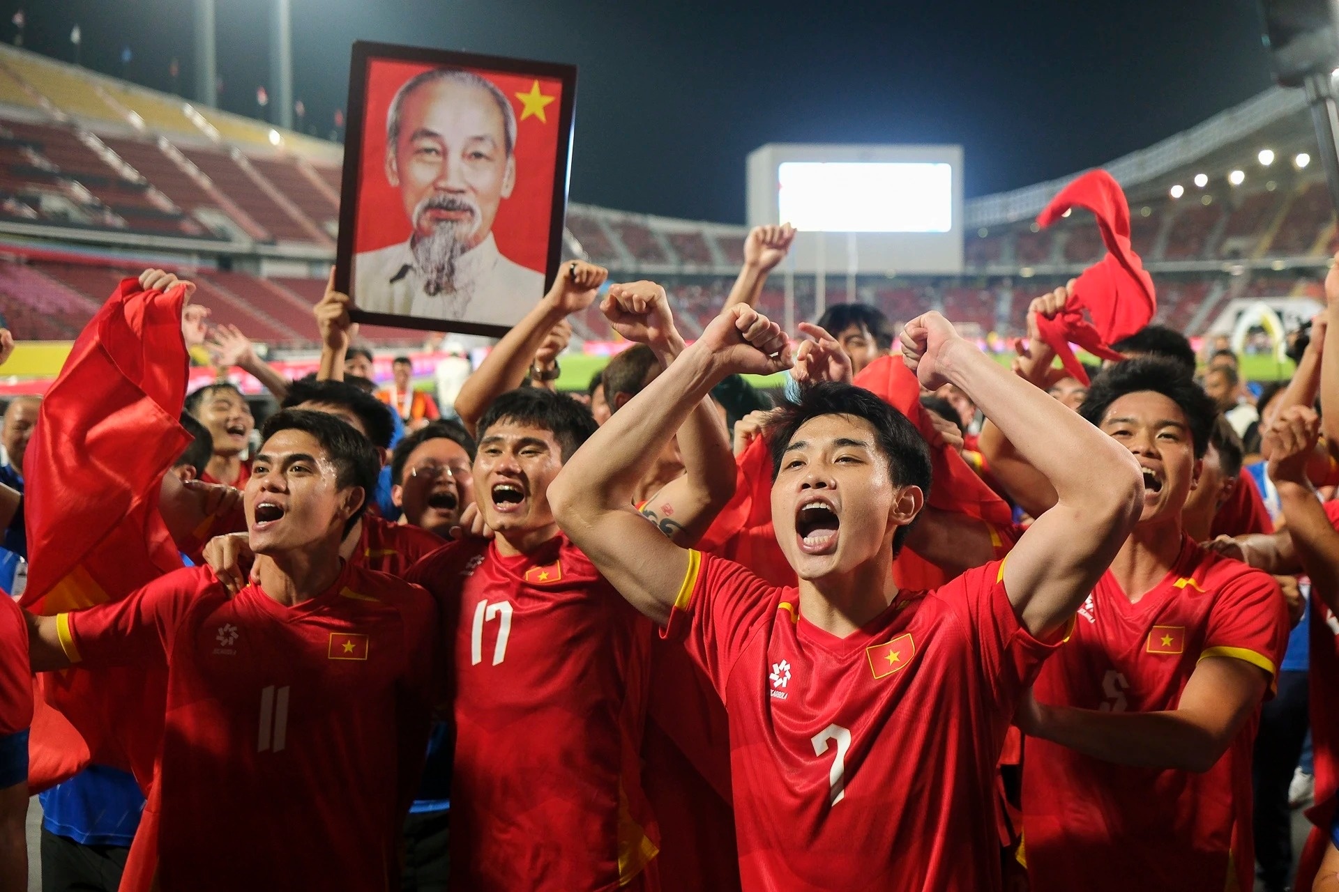 Bong da Viet Nam 'thoa giac mo vang' SEA Games hinh anh