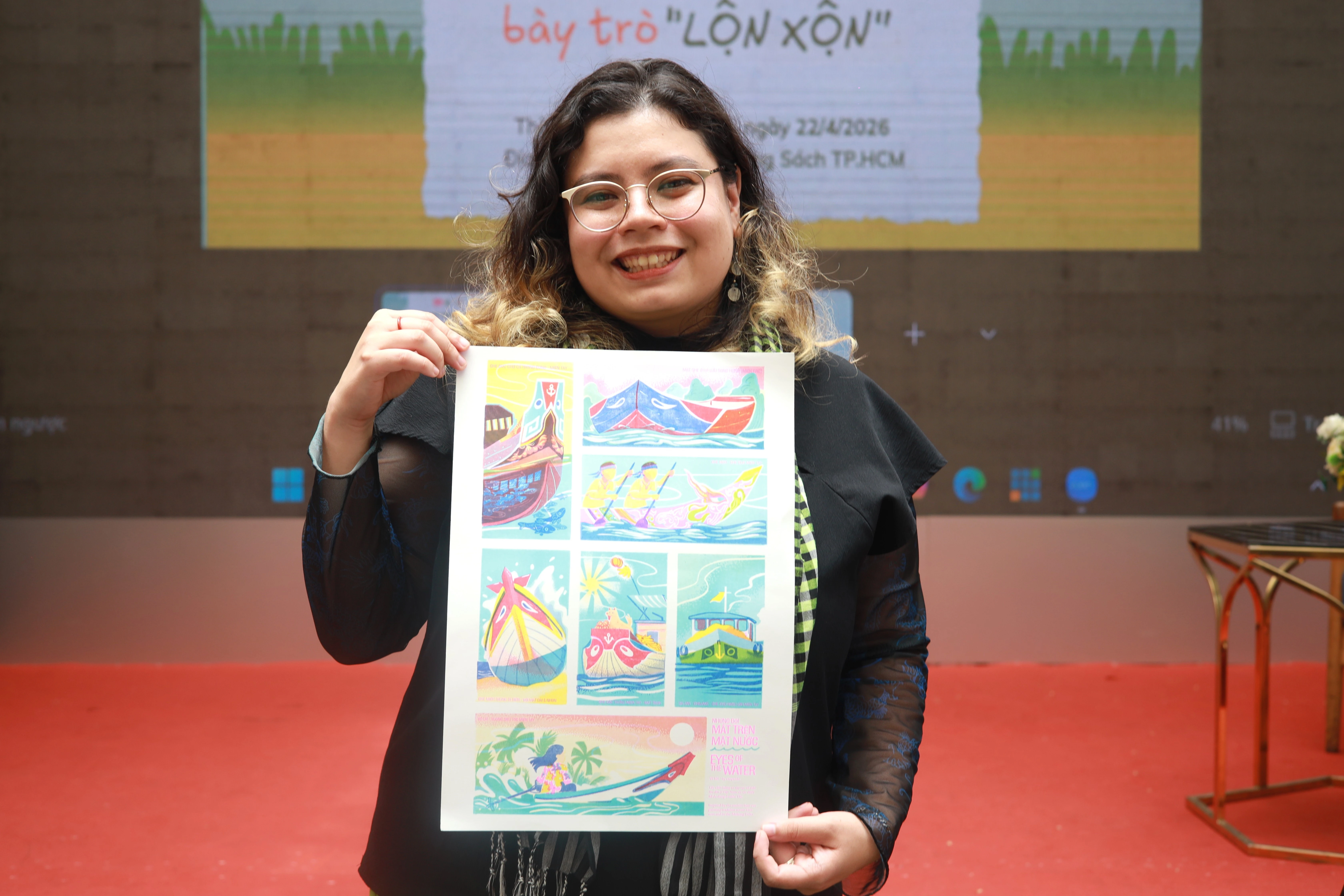 Co gai 'Di tuot luot ben Tay roi dia mien Tay bay tro Lon Xon' hinh anh