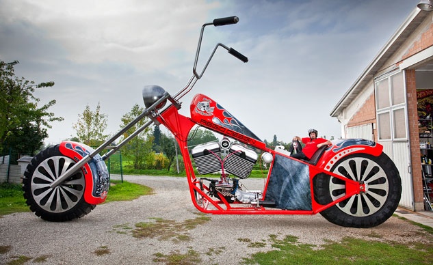 Xe chopper lon nhat the gioi vao sach ki luc Guinness hinh anh