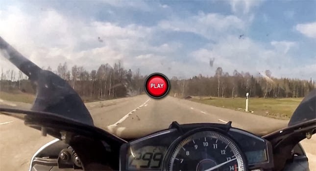 Clip Yamaha R1 duoi Mercedes SL63 AMG voi van toc 299 km/h hinh anh