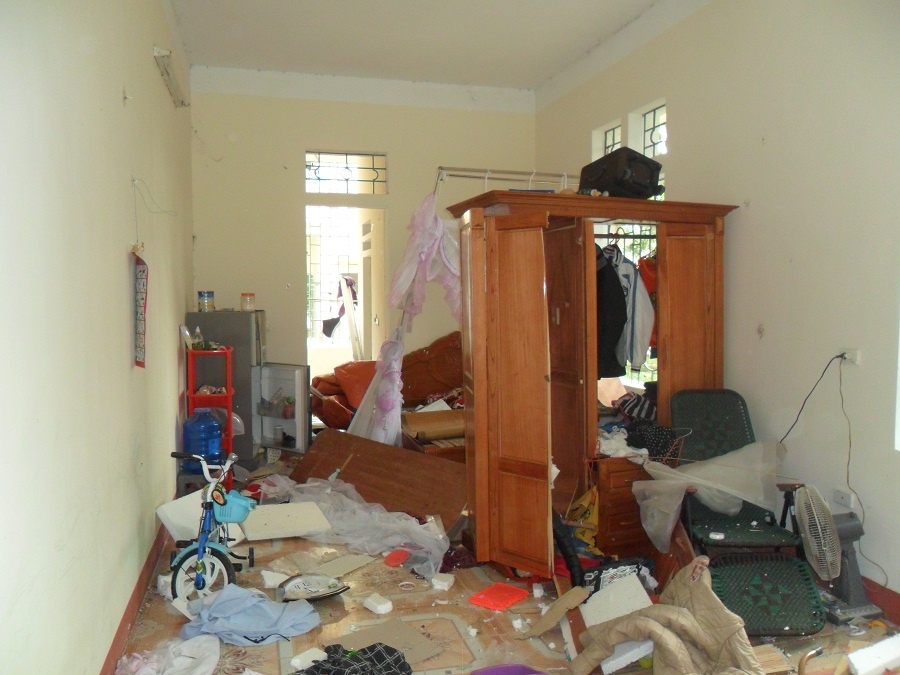 Anh tan hoang sau vu no thuoc phao o Phu Tho hinh anh