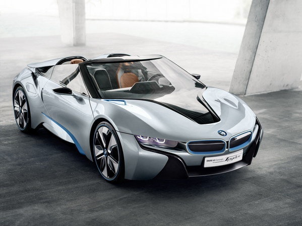 Xe mui tran BMW i8 Spyder len ke nam 2015 hinh anh