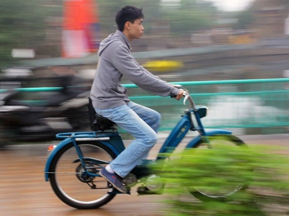 9X Ha thanh me xe co hinh anh